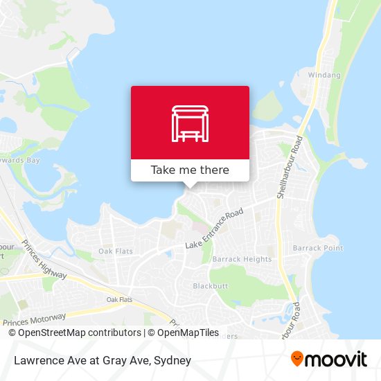 Lawrence Ave at Gray Ave map