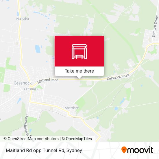 Maitland Rd opp Tunnel Rd map