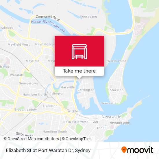 Elizabeth St at Port Waratah Dr map