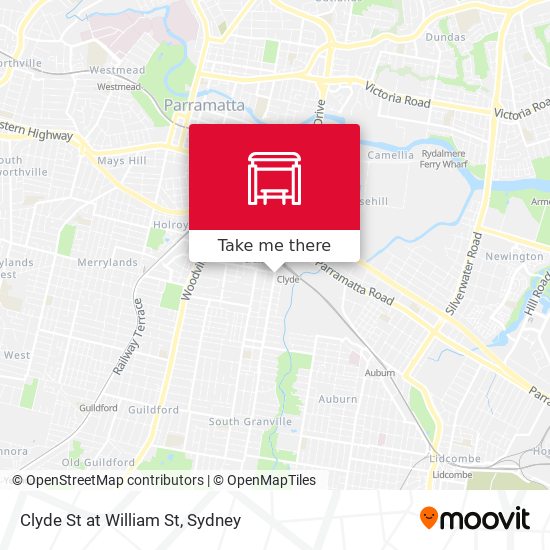 Clyde St at William St map