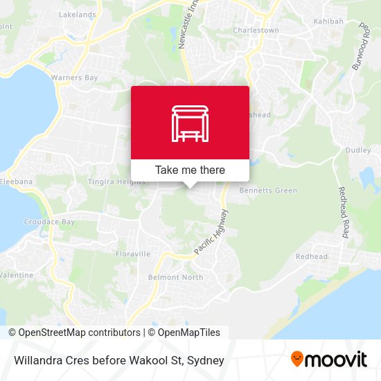 Willandra Cres before Wakool St map