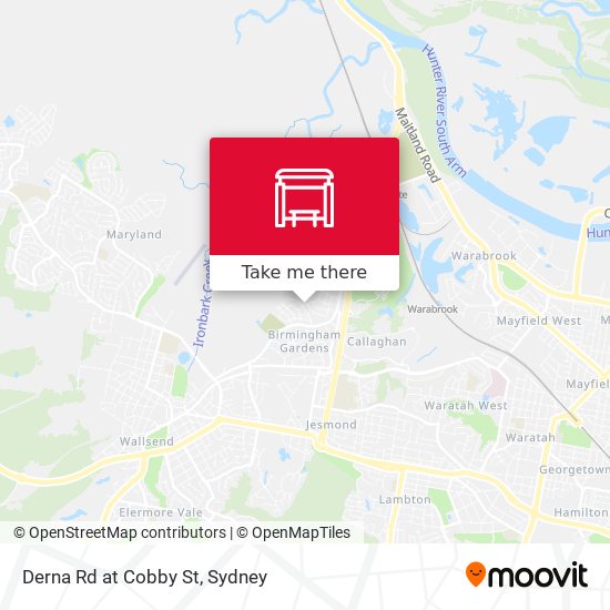 Derna Rd at Cobby St map