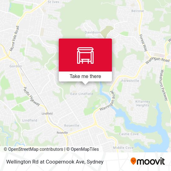 Wellington Rd at Coopernook Ave map