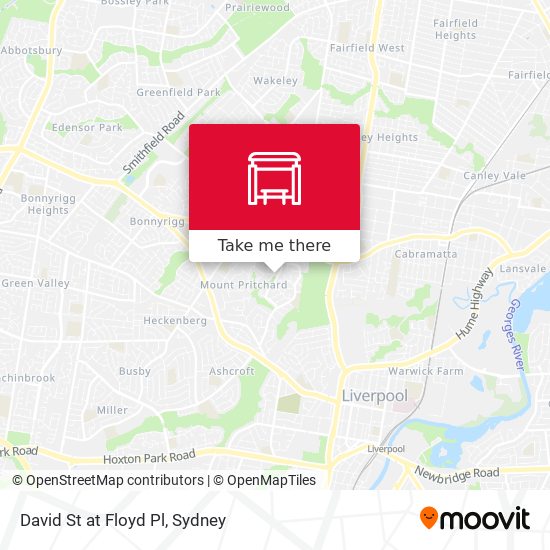 Mapa David St at Floyd Pl