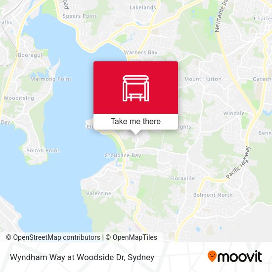 Wyndham Way at Woodside Dr map