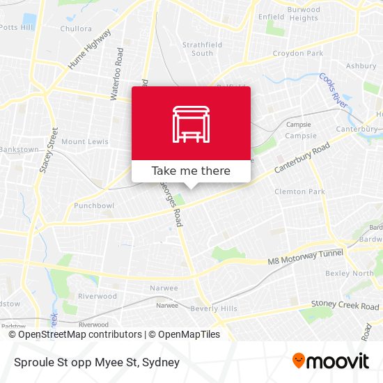 Sproule St opp Myee St map
