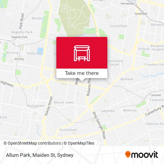 Allum Park, Maiden St map