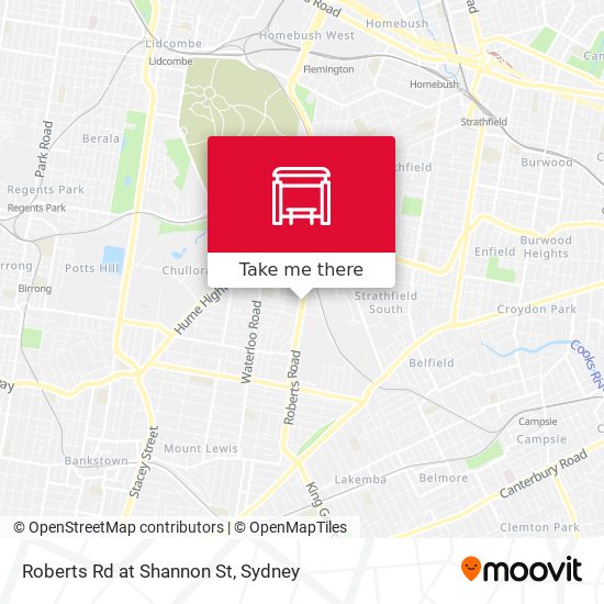 Roberts Rd at Shannon St map
