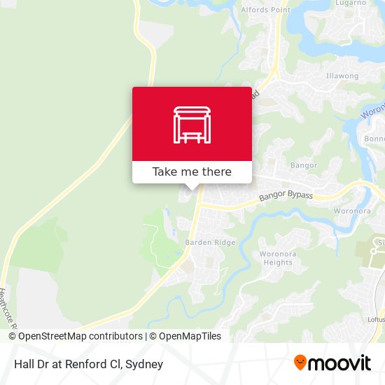Hall Dr at Renford Cl map