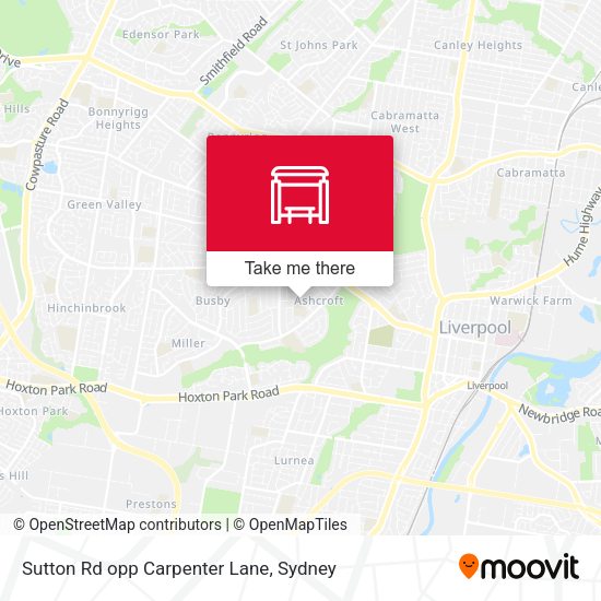 Sutton Rd opp Carpenter Lane map