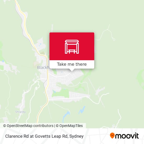 Clarence Rd at Govetts Leap Rd map