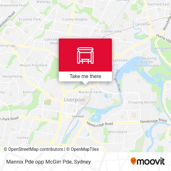 Mannix Pde opp McGirr Pde map