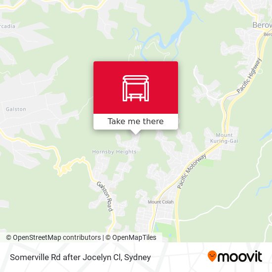 Somerville Rd after Jocelyn Cl map