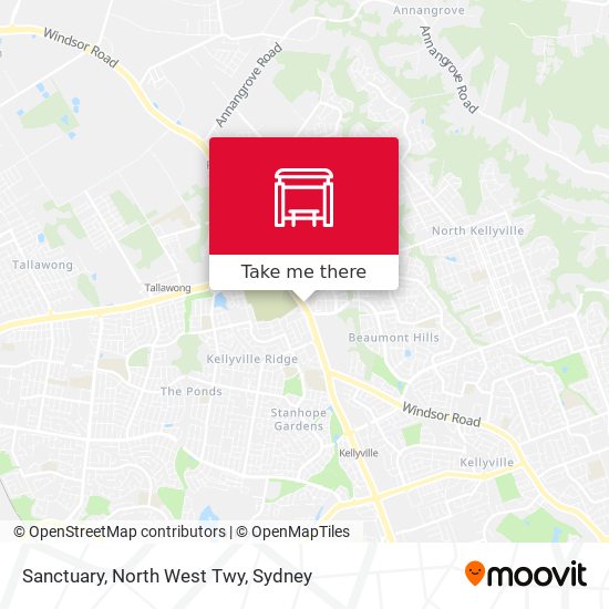 Sanctuary, North West Twy map