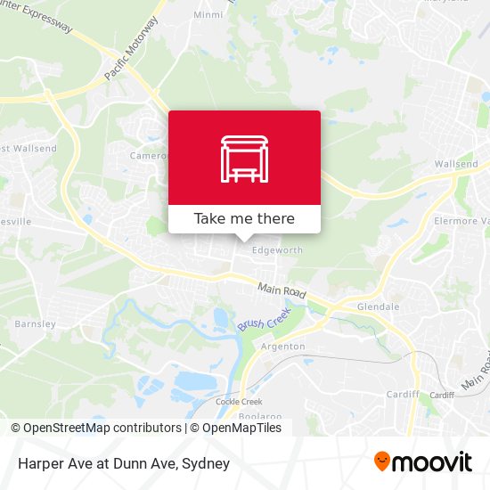 Harper Ave at Dunn Ave map