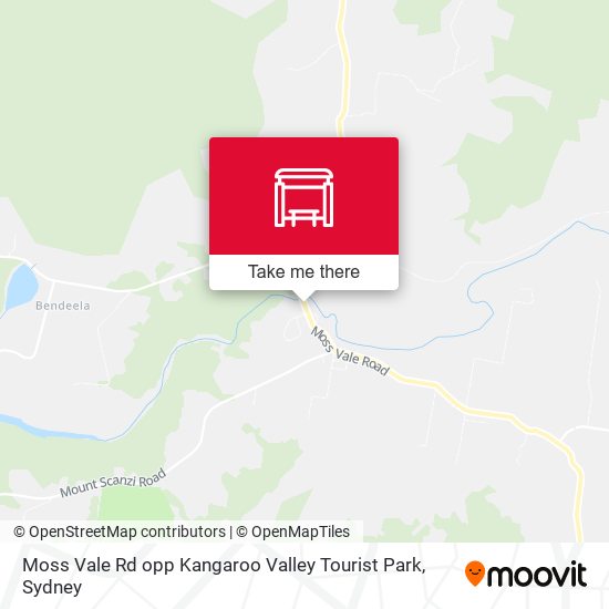 Moss Vale Rd opp Kangaroo Valley Tourist Park map