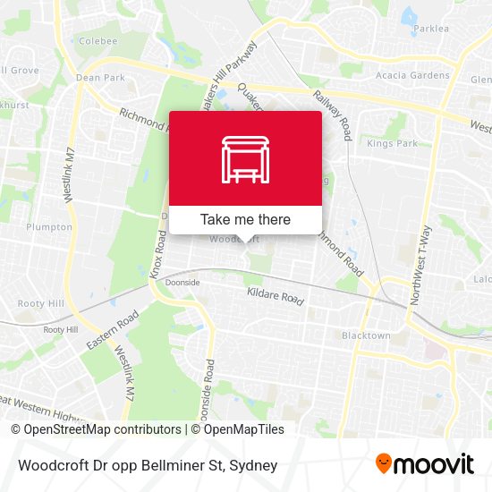 Woodcroft Dr opp Bellminer St map