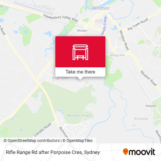 Rifle Range Rd after Porpoise Cres map