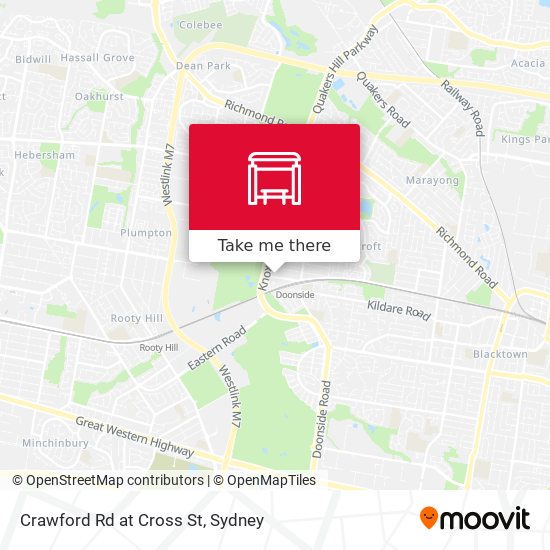 Crawford Rd at Cross St map