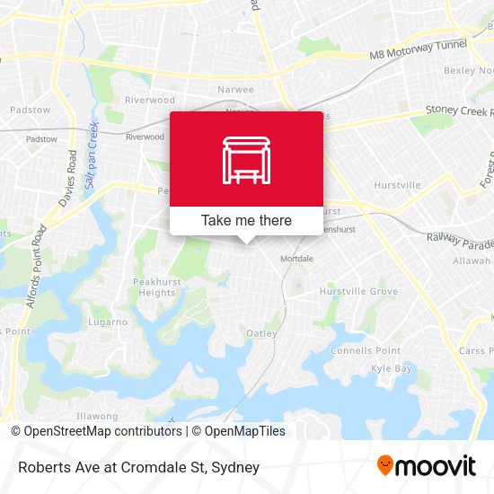Roberts Ave at Cromdale St map