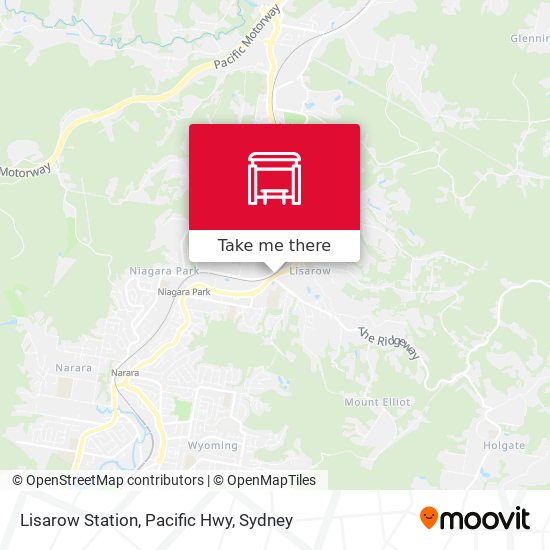 Lisarow Station, Pacific Hwy map