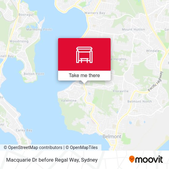 Macquarie Dr before Regal Way map
