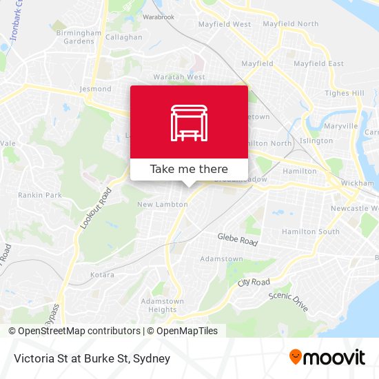 Victoria St at Burke St map