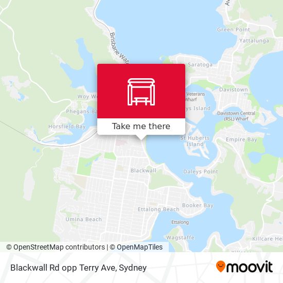 Blackwall Rd opp Terry Ave map