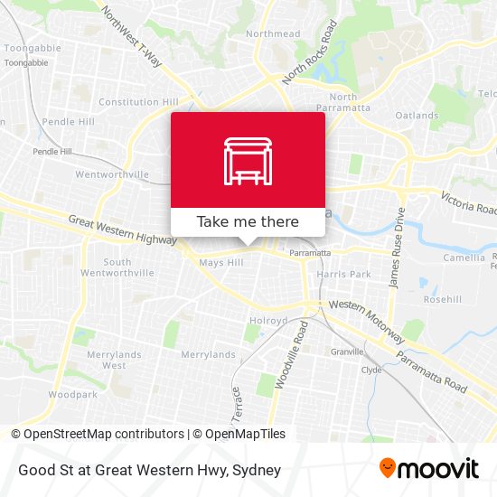 Good St at Great Western Hwy map