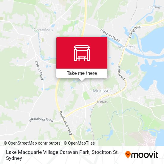 Lake Macquarie Village Caravan Park, Stockton St map