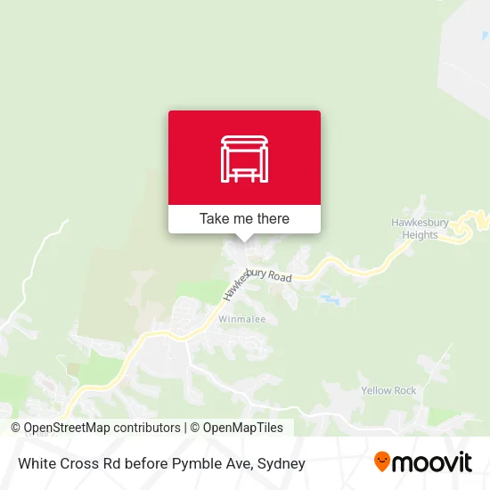White Cross Rd before Pymble Ave map