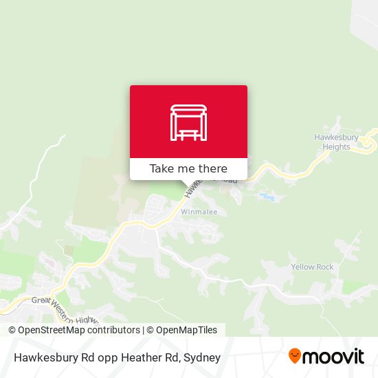 Hawkesbury Rd opp Heather Rd map