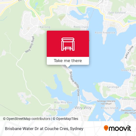 Brisbane Water Dr at Couche Cres map