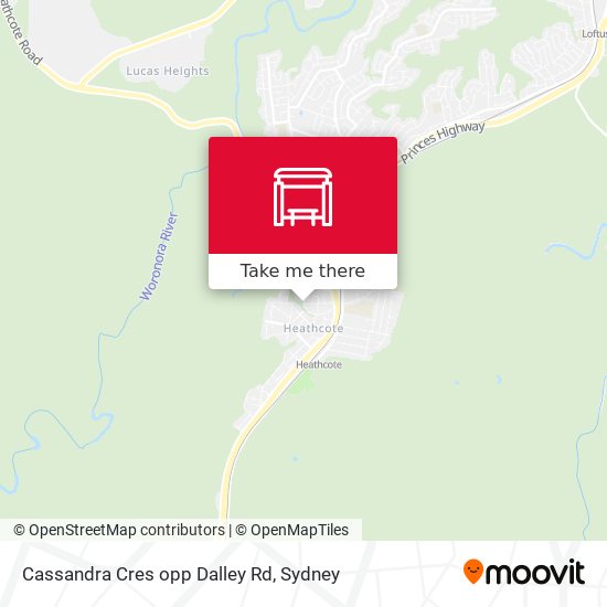 Cassandra Cres opp Dalley Rd map