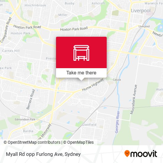 Myall Rd opp Furlong Ave map