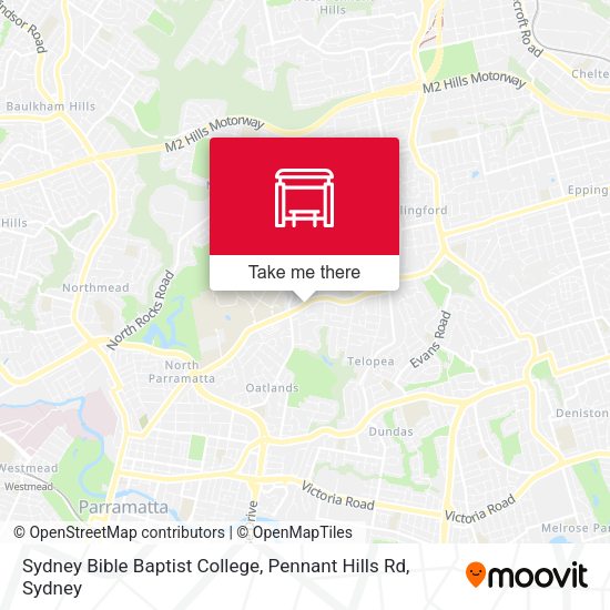Sydney Bible Baptist College, Pennant Hills Rd map