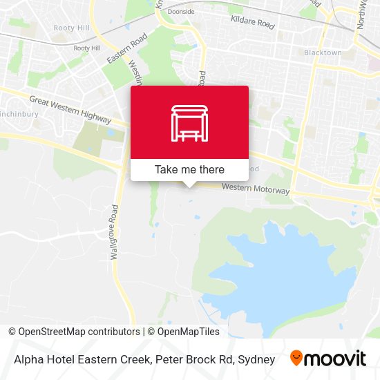 Alpha Hotel Eastern Creek, Peter Brock Rd map