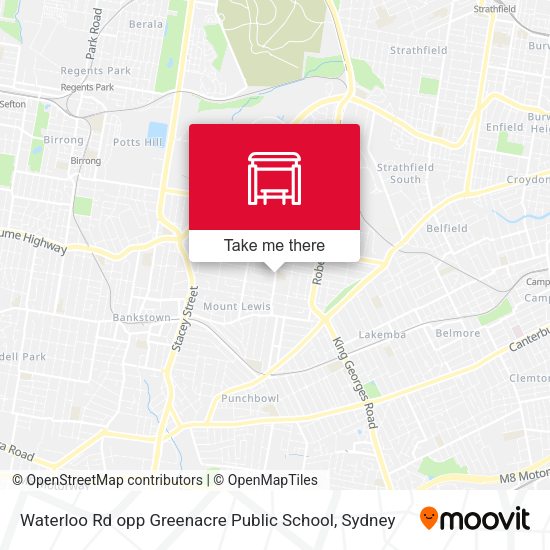 Waterloo Rd opp Greenacre Public School map