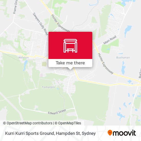 Kurri Kurri Sports Ground, Hampden St map