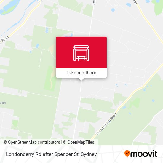 Londonderry Rd after Spencer St map