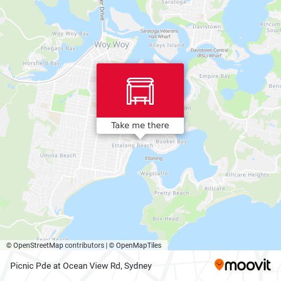 Picnic Pde at Ocean View Rd map