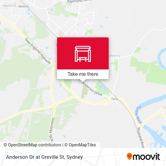 Anderson Dr at Greville St map