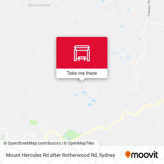 Mount Hercules Rd after Rotherwood Rd map