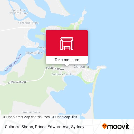 Culburra Shops, Prince Edward Ave map