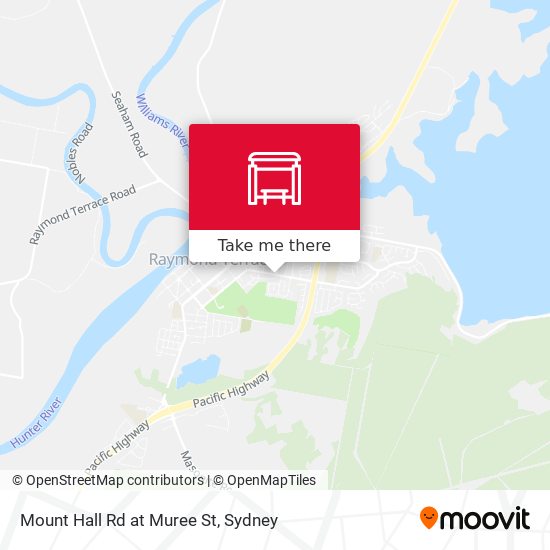 Mount Hall Rd at Muree St map