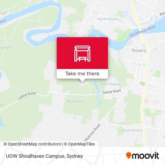 UOW Shoalhaven Campus map