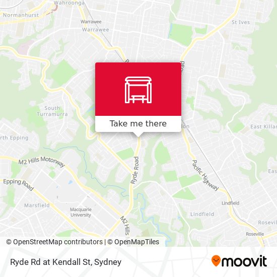 Ryde Rd at Kendall St map