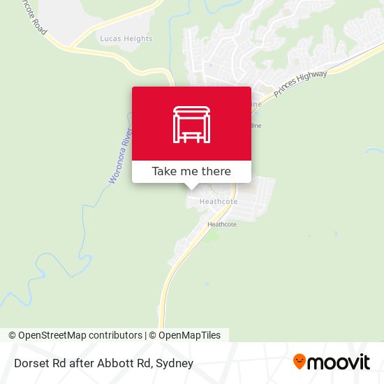 Dorset Rd after Abbott Rd map