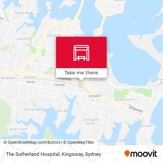 Mapa The Sutherland Hospital, Kingsway