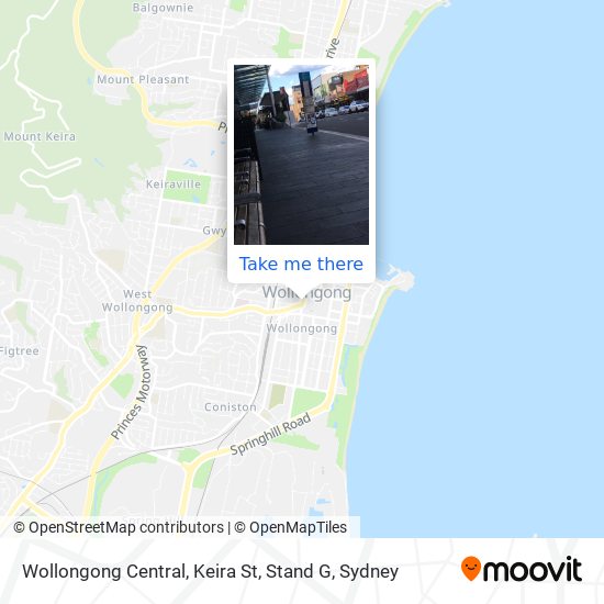 Wollongong Central, Keira St, Stand G map